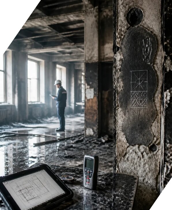 Обследование зданий после пожара в Кингисеппе от 15576 р. | ЭкспертизаРоссия