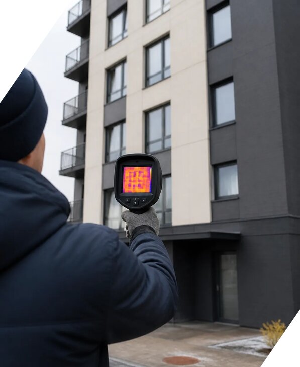 Тепловизионное обследование зданий в Кингисеппе от 5192 р. | ЭкспертизаРоссия