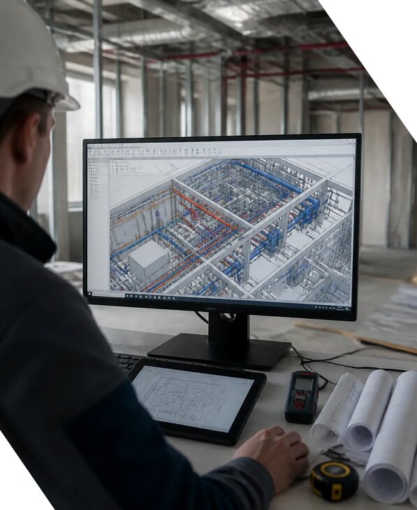 Создание BIM модели инженерных сетей для объектов в Кингисеппе